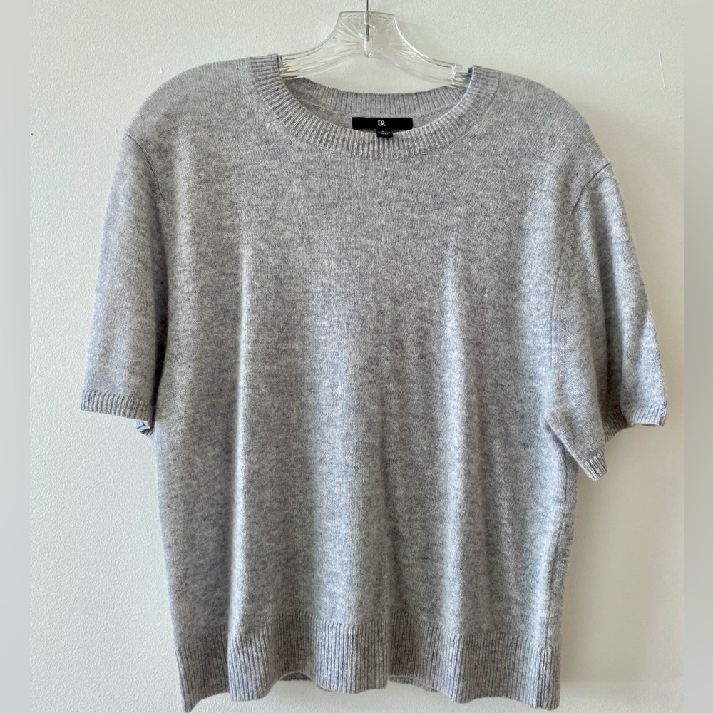 NWOT Banana Republic Light Gray Cashmere Sweater